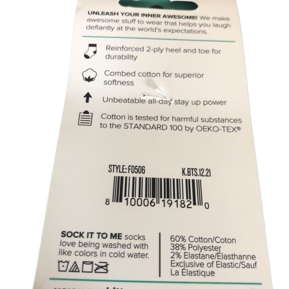 Sock It To Me Knee High Flamingo Socks USA Shoe Sz 5-10 Cotton Stretch NEW - Picture 5 of 6